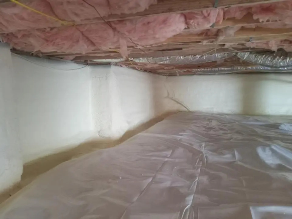 Crawl space encapsulation with closed-cell spray foam for Spray Foam Roofing Repair in Jefferson